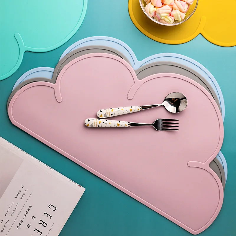Korean Kitchen Gadgets - Cute Silicone Placemat Cloud Shape Baby