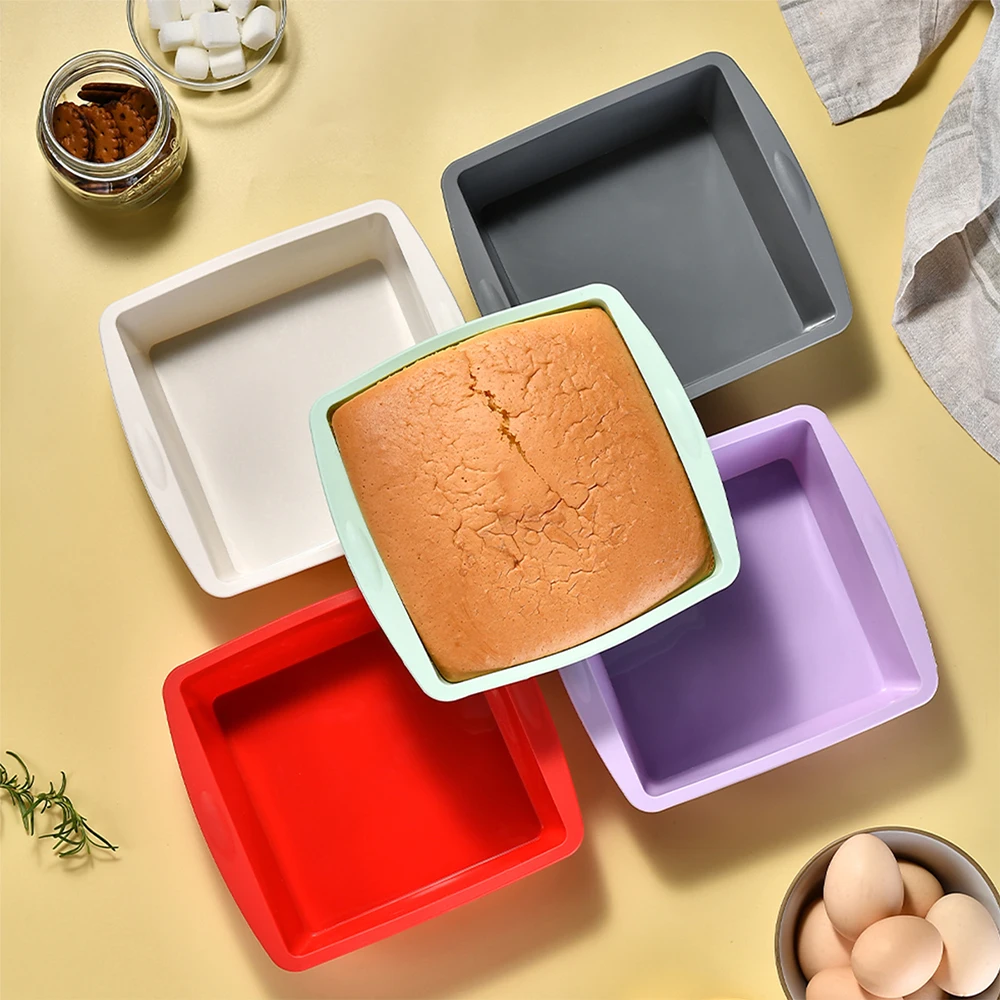Kitchen Gadgets Worth Buying - 1/4Pcs Silicone Square Cake Mold Easy