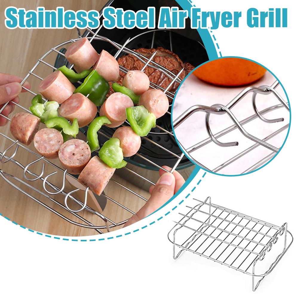 Air Fryer Accessories - Stainless Steel Air Fryer Barbecue Grill