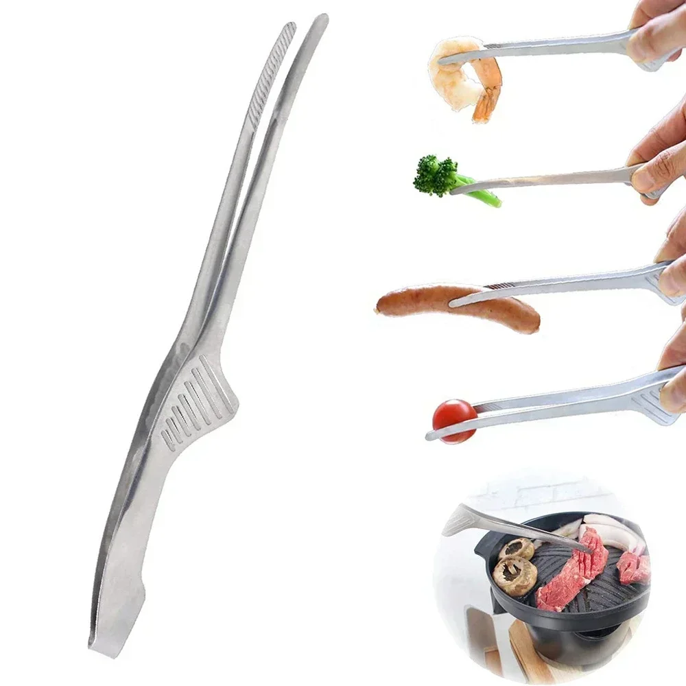 Korean Kitchen Gadgets - 1/2/5Pcs Stainless Steel Food Tongs Korean
