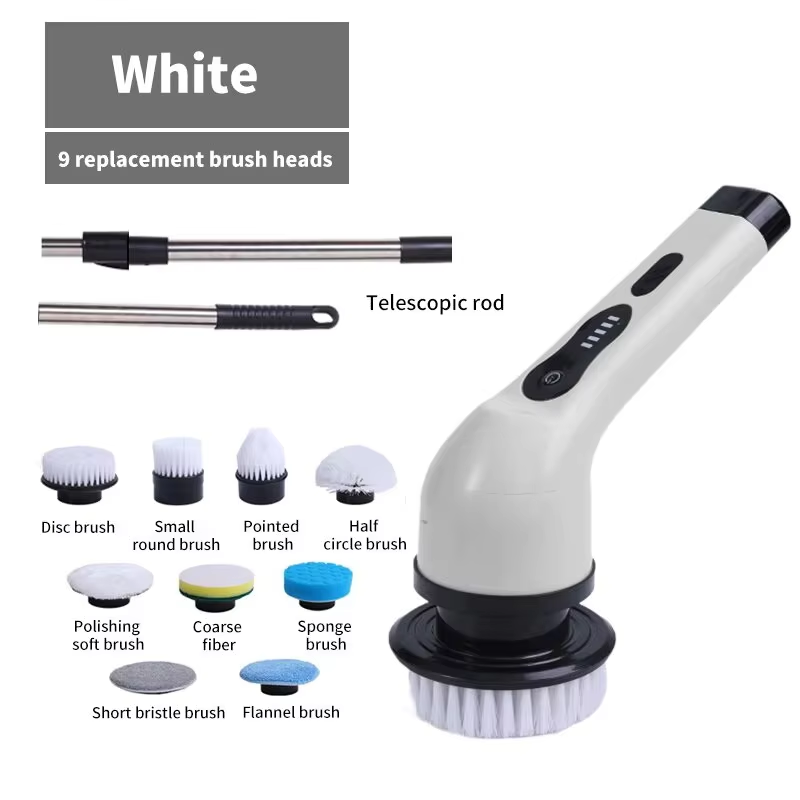 Kitchen Gadgets Electric - 9-in-1 Electric Cleaning Brush Electric Spin