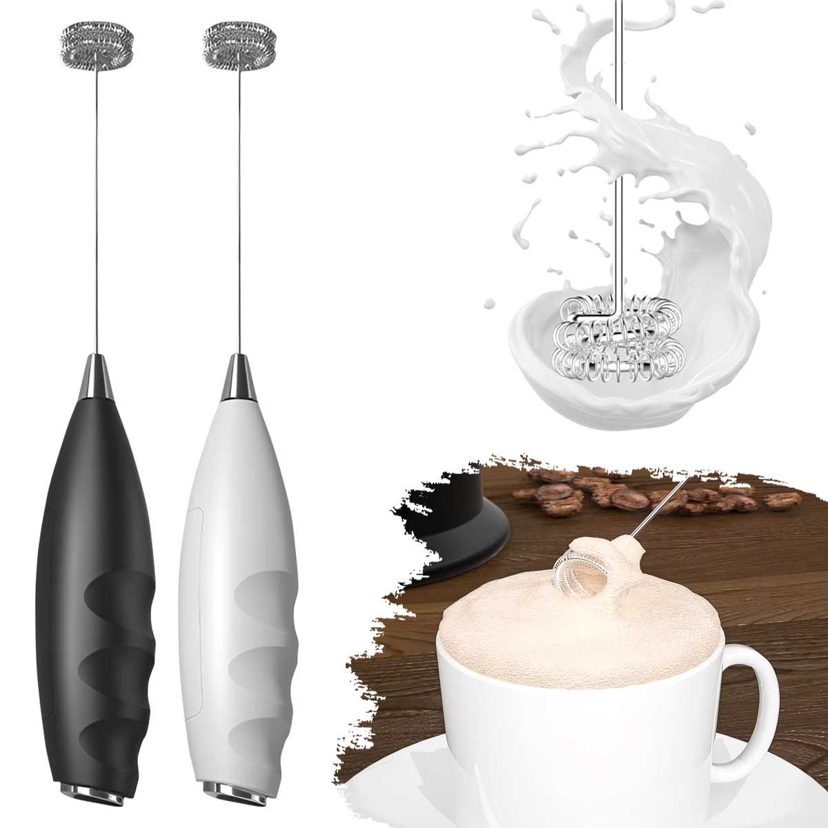 Kitchen Gadgets Electric - Coffee Electric Milk Frother Electric Whisk