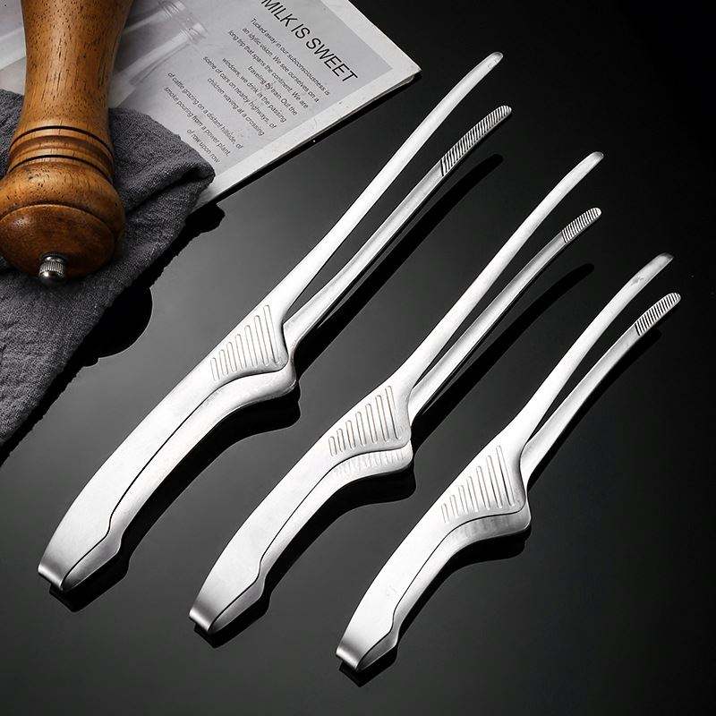 Korean Kitchen Gadgets - 1/2/5Pcs Stainless Steel Food Tongs Korean