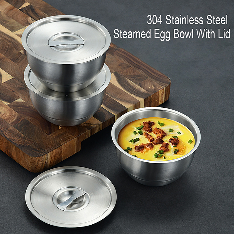 1Pc Stainless Steel Rice Bowl  - Korean Kitchen Gadgets ulasan dan harga