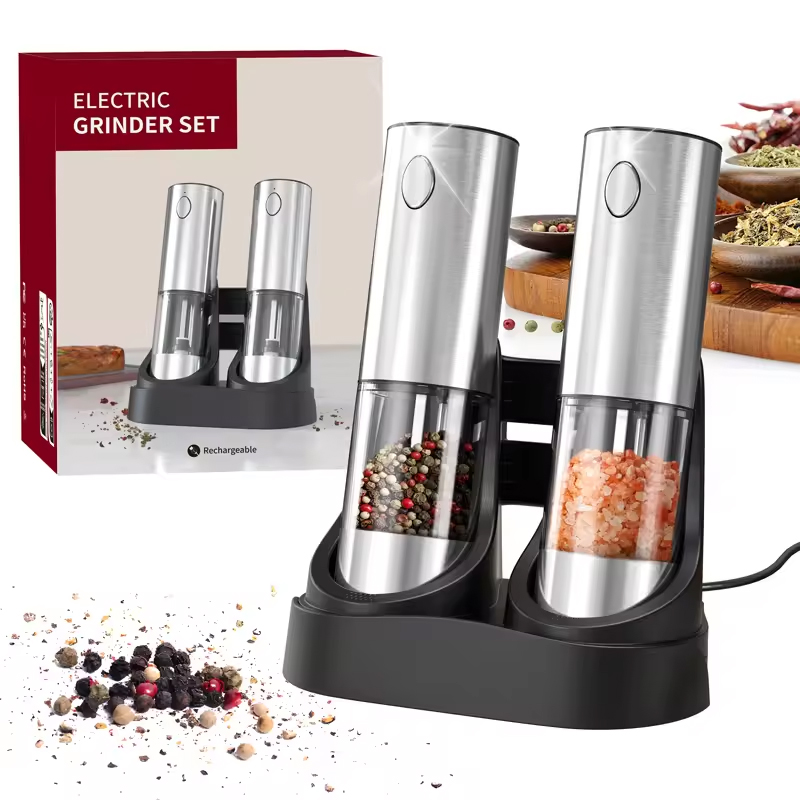 1/2PCS Electric Salt And Peppe - Kitchen Gadgets Electric ulasan dan harga