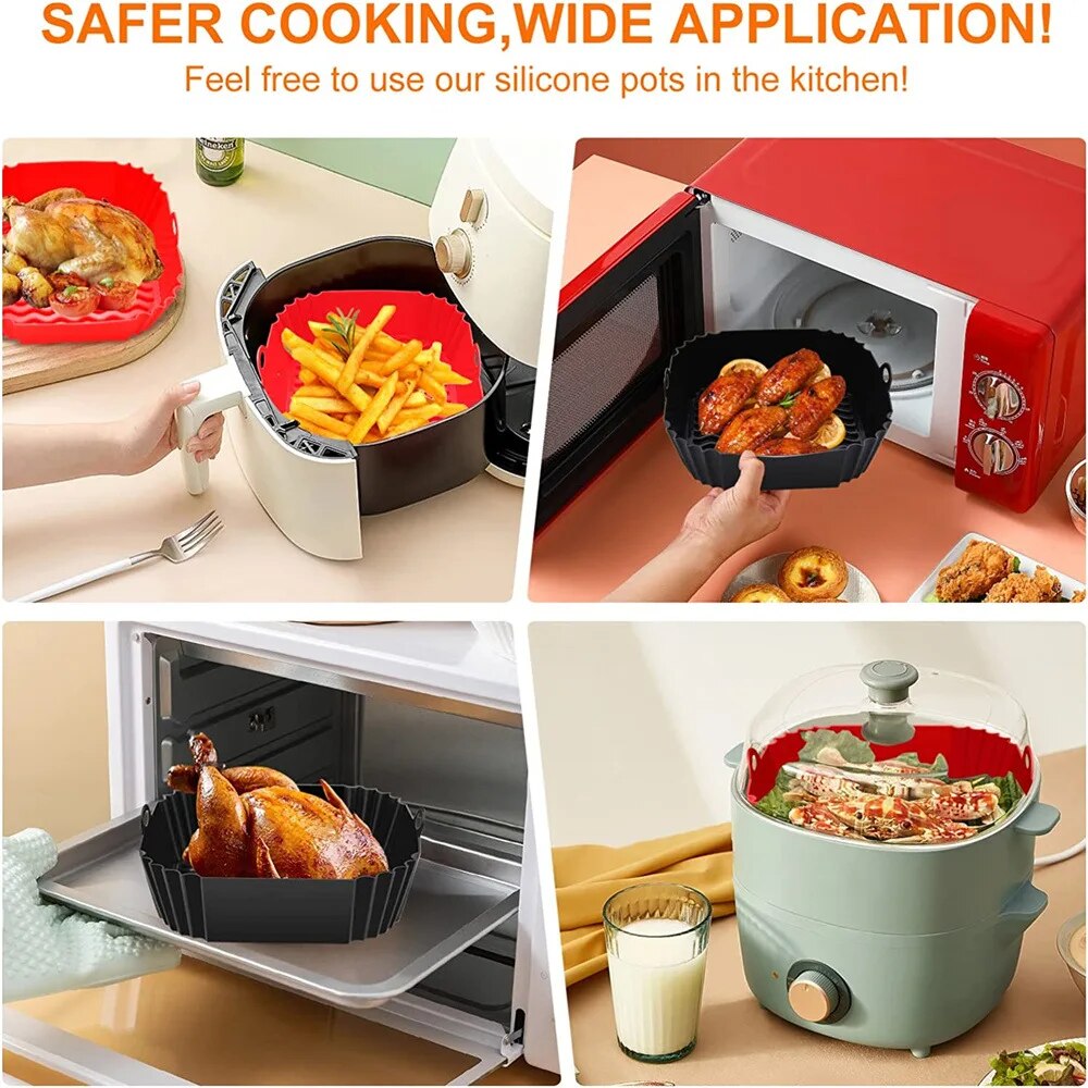 1PC Reusable Airfryer Pan Line - Air Fryer Accessories ulasan dan harga