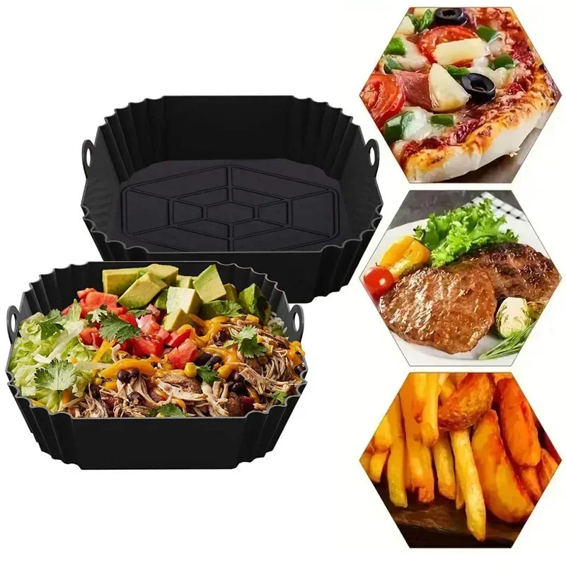 1PC Silicone Air Fryer Basket, - Air Fryer Accessories ulasan dan harga