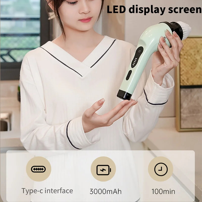 9-in-1 Electric Cleaning Brush - Kitchen Gadgets Electric ulasan dan harga