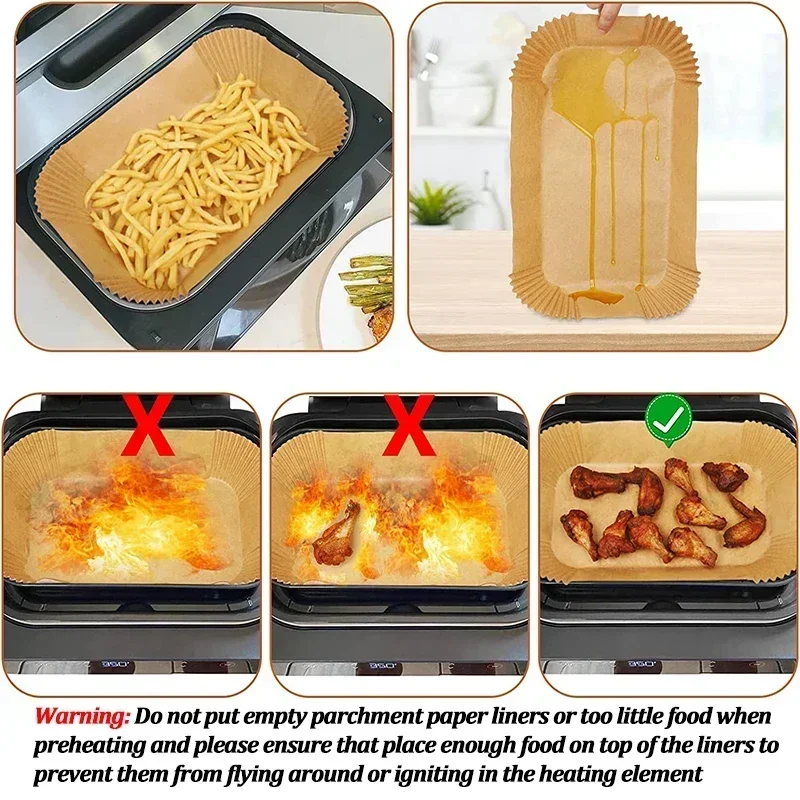 Disposable Air Fryer Paper Non - Air Fryer Accessories ulasan dan harga