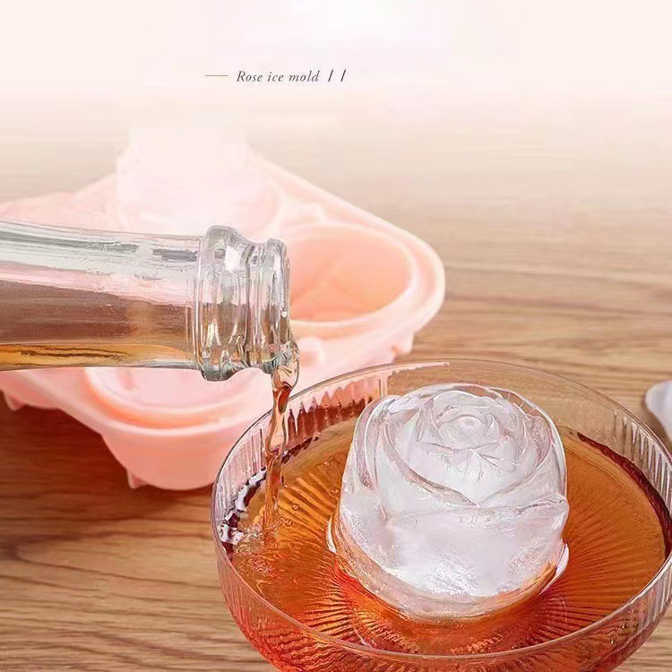 3D Rose Ice Molds 4 Holes Ice  - Kitchen Gadgets Worth Buying ulasan dan harga