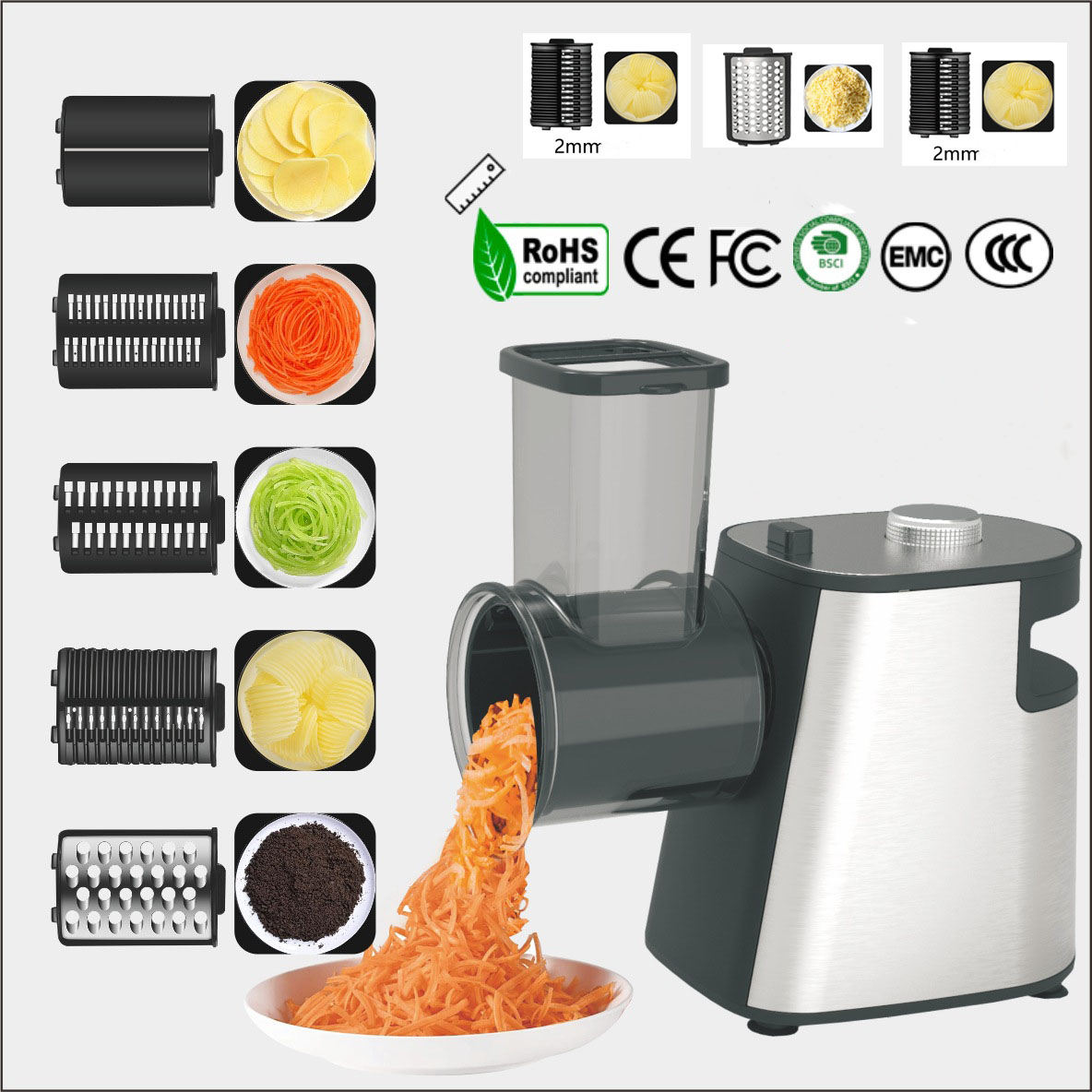 Food Slicer Cheese Grater Kitc - Kitchen Gadgets Electric ulasan dan harga