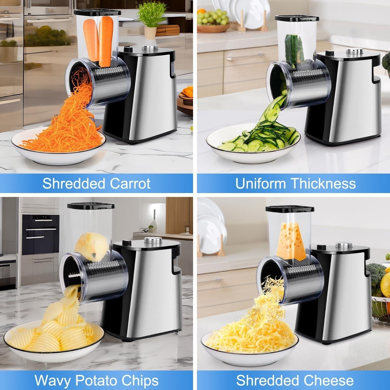 Food Slicer Cheese Grater Kitc - Kitchen Gadgets Electric ulasan dan harga