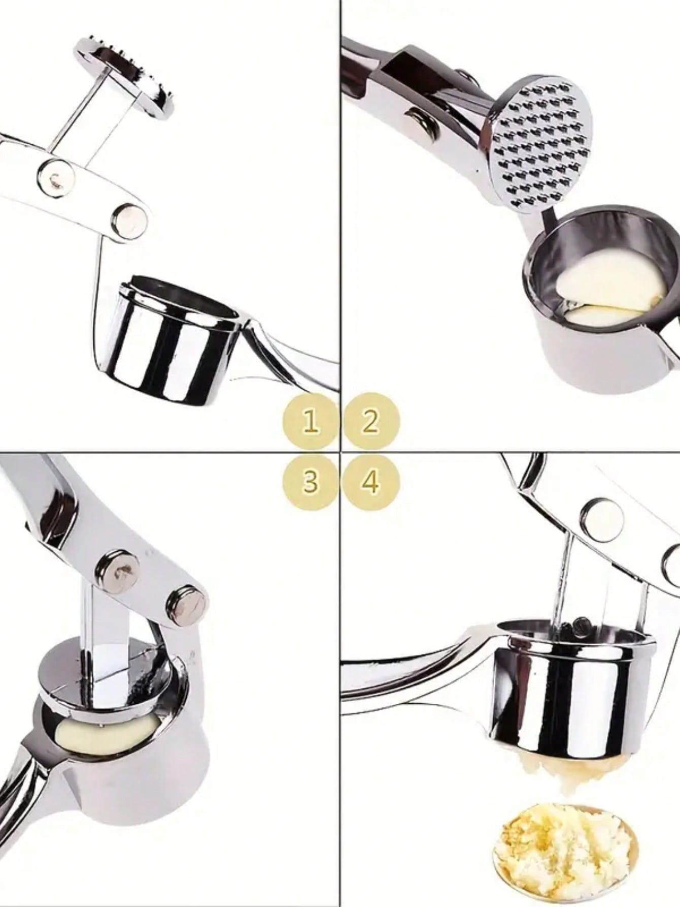 Kitchen Garlic Press Crusher M - Kitchen Gadgets Garlic ulasan dan harga