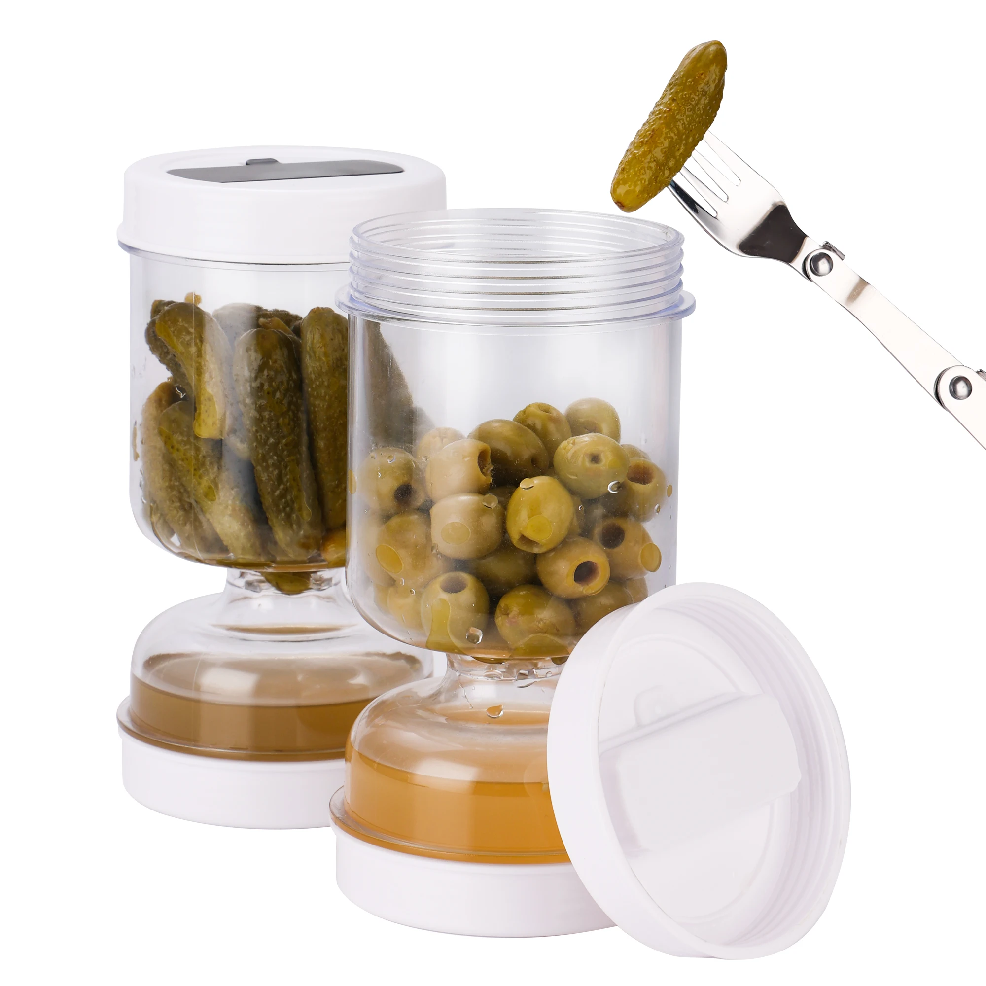 Pickles Jar With Forks Dry and - Korean Kitchen Gadgets ulasan dan harga