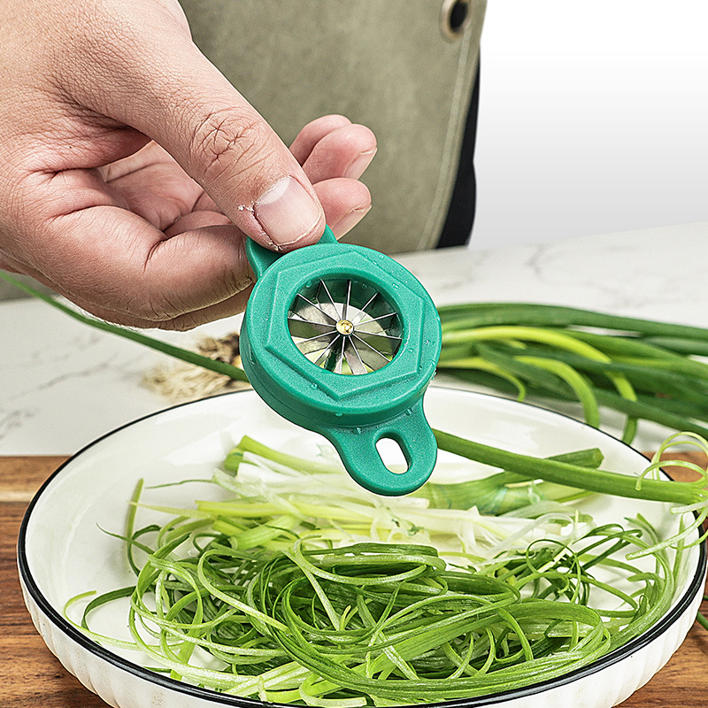 1PC Green Onion Slicer Cut Gre - Kitchen Gadgets Wirecutter ulasan dan harga