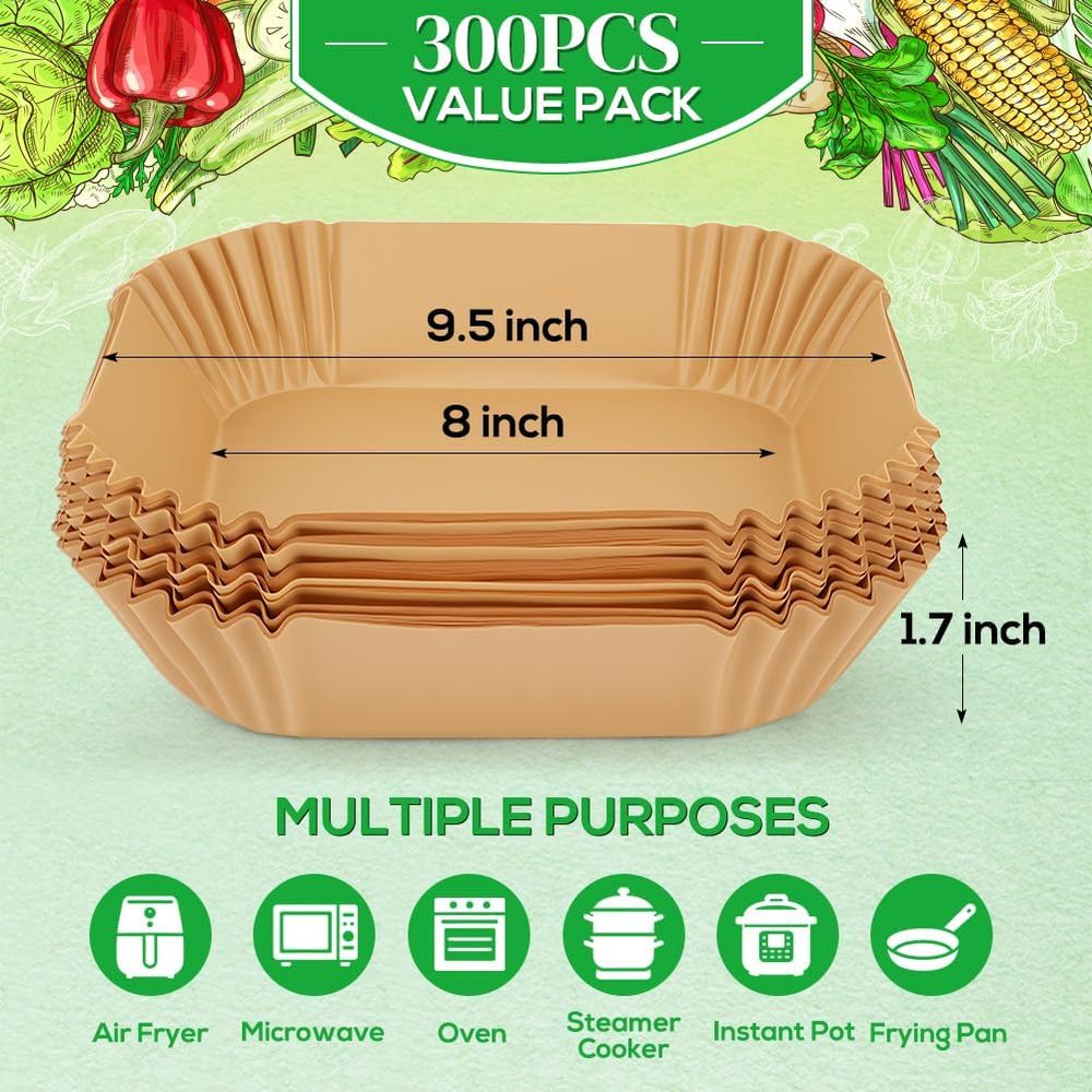 300PCS Disposable Air Fryer Pa - Air Fryer Accessories ulasan dan harga