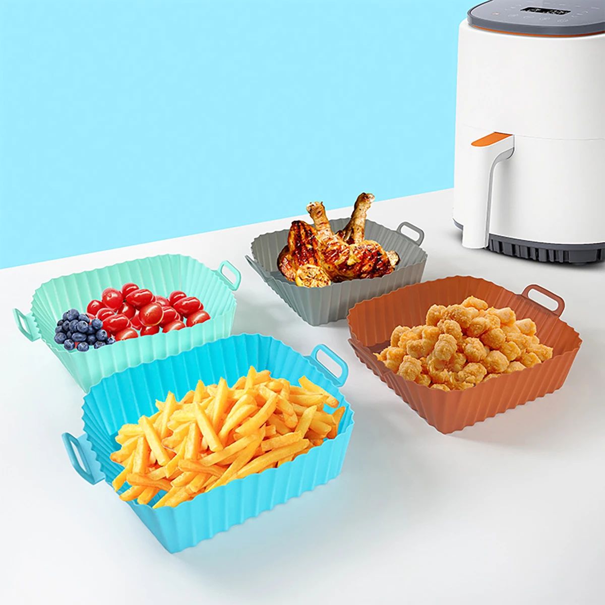 Silicone Fryer Mold Air Fryer  - Air Fryer Accessories ulasan dan harga